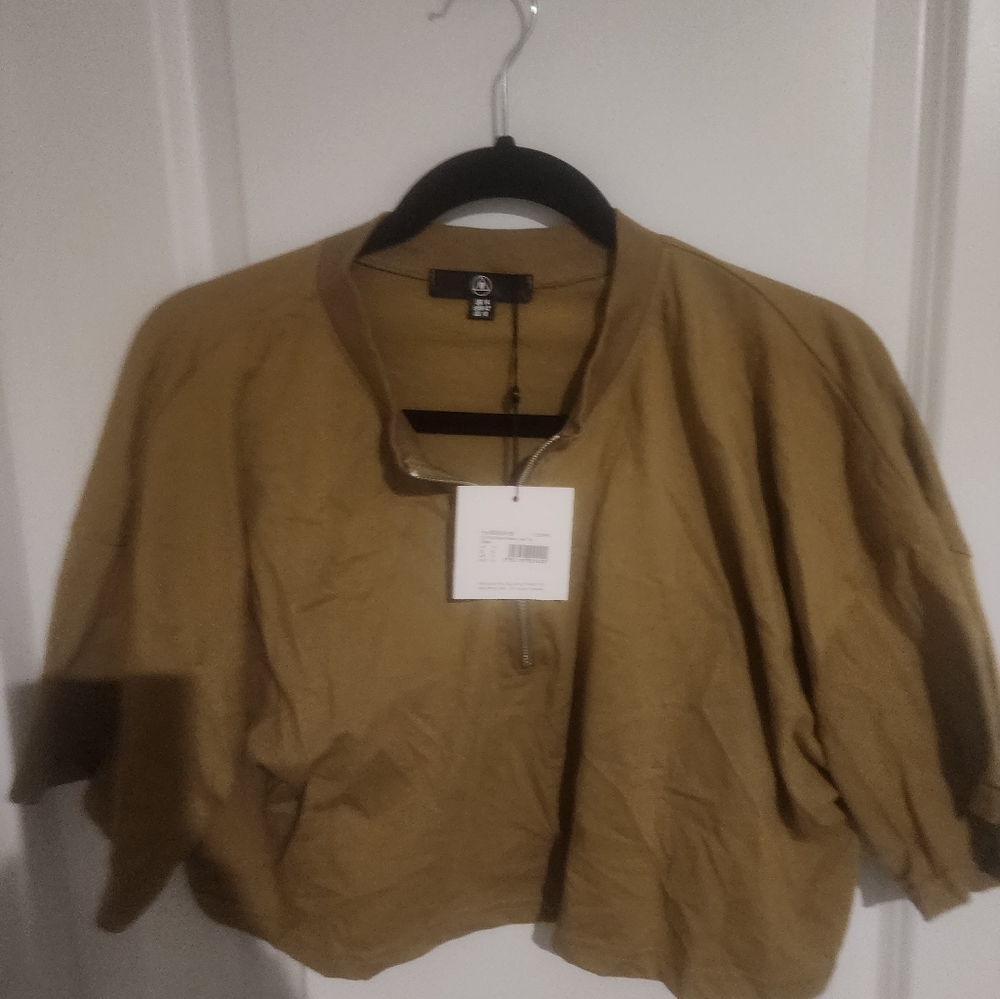 Missguided Tan Crop Top